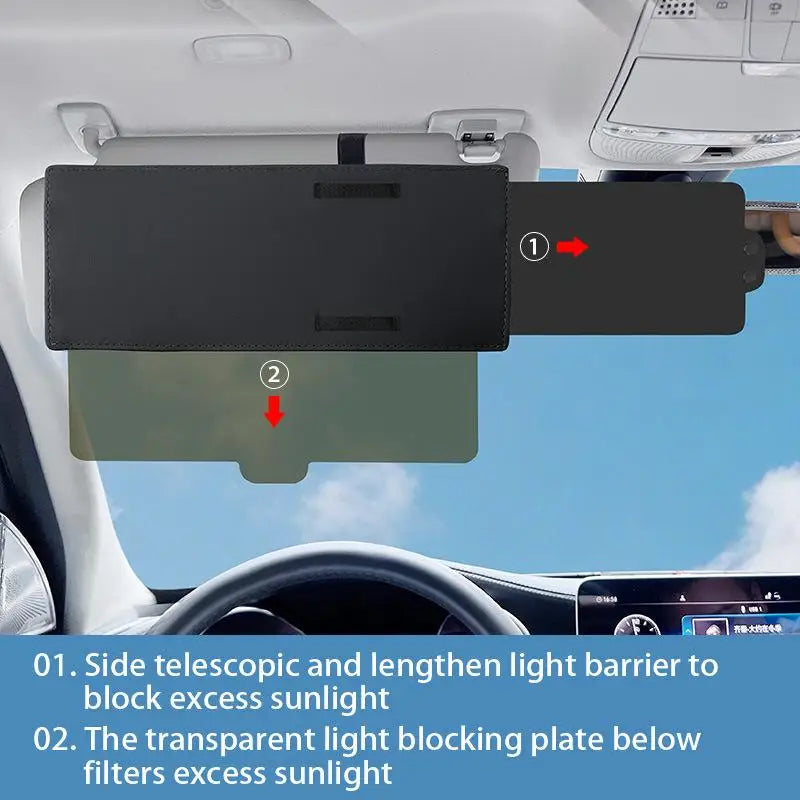 Car Sun Visor Extender Anti-glare Sun Blocker Car Window Sunshade And UV Rays Blocker Universal For Cars Accessories Oasis Select