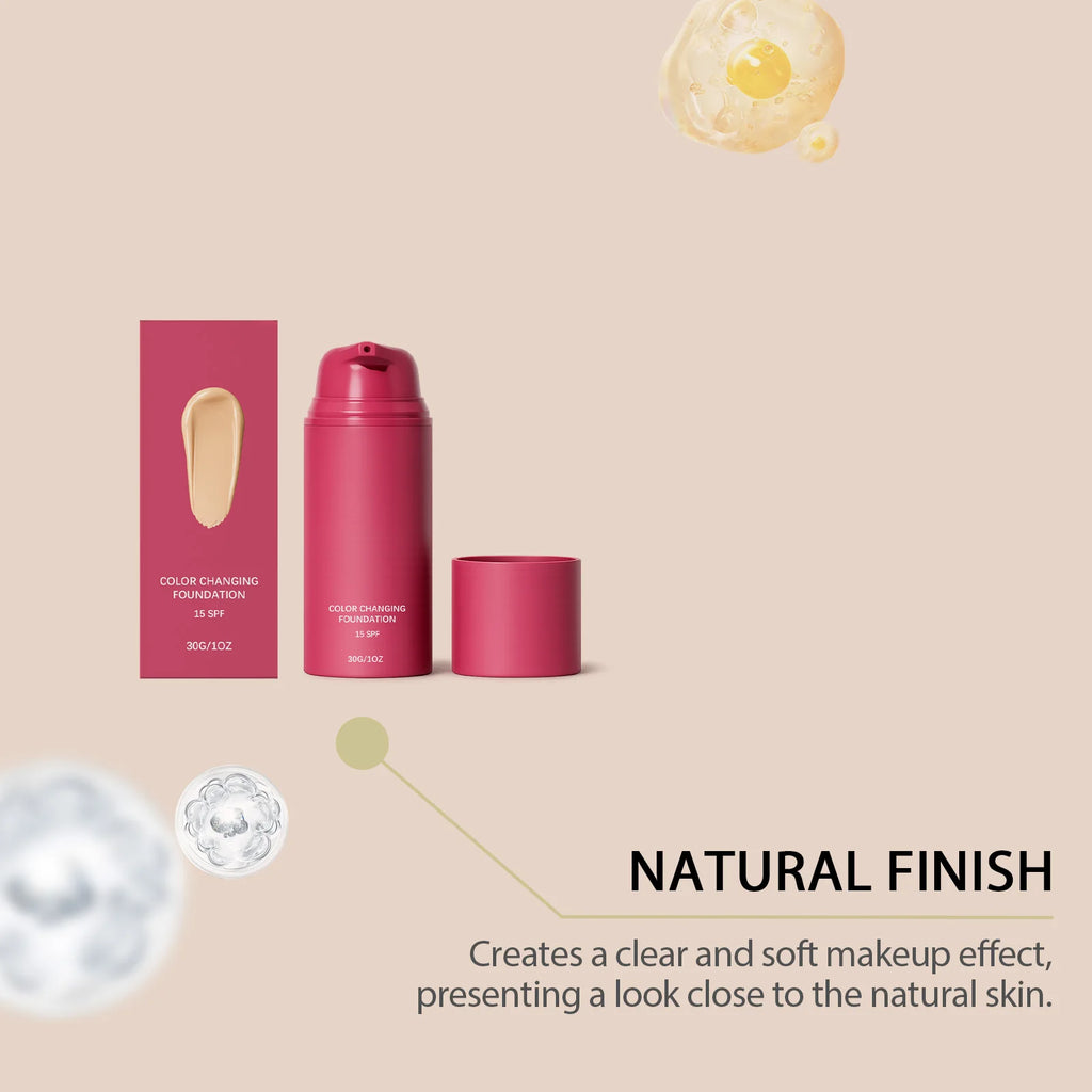 Natural Warm Tone Foundation – Sheer & Long-Lasting Finish