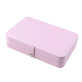 Double Layer Jewelry Jewelry Ring Necklace Storage Box Jewelry Box Oasis Select Pink one size