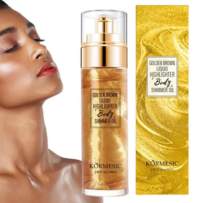 Glitter Spray Hair Body Glitter Spray Sparkly Quick High-Gloss Face Highlighter Long Lasting Shimmery Body Makeup Spray Oasis Select