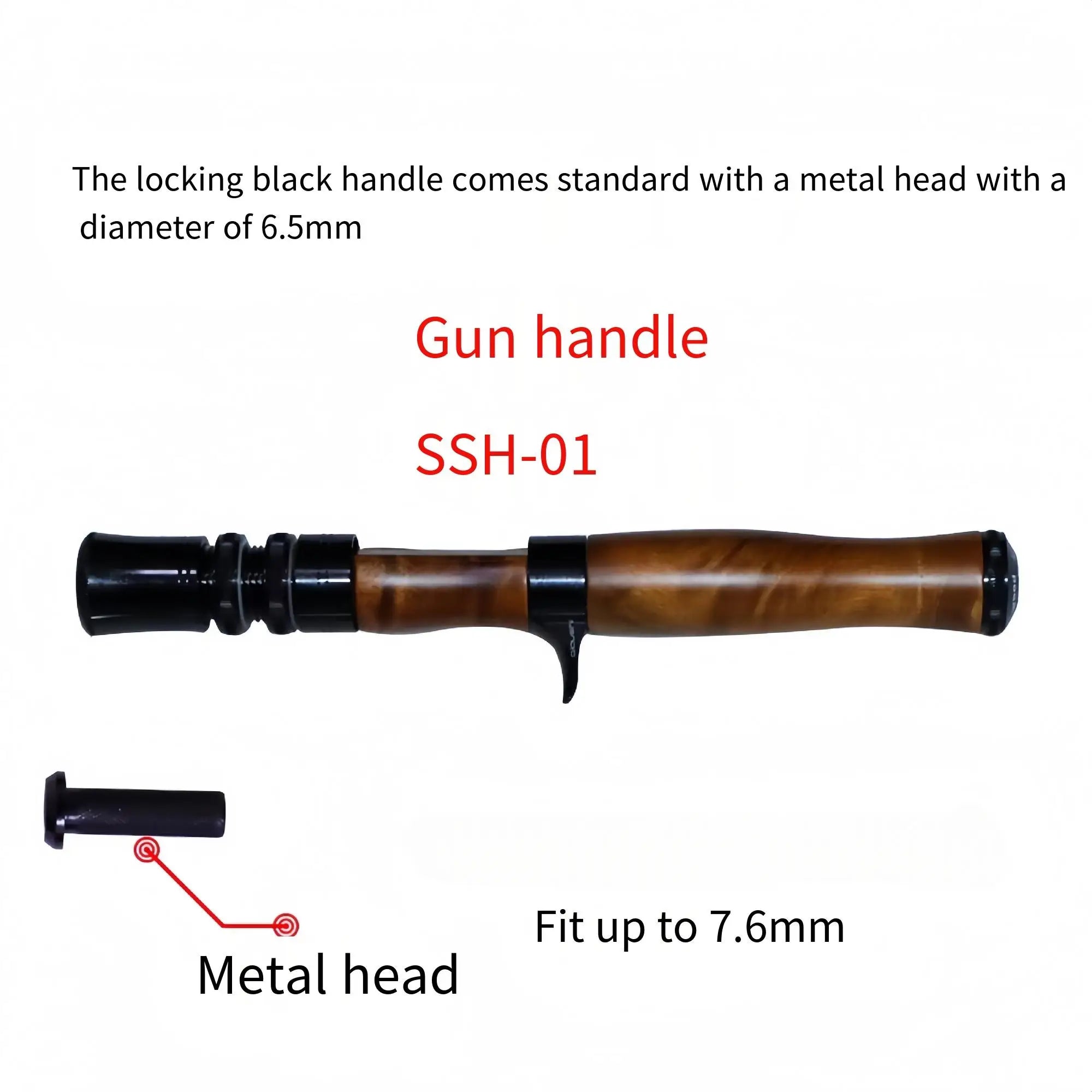 Makou white trout sinking handle CNC precision machining solid wood curved handle locking handle Oasis Select 6