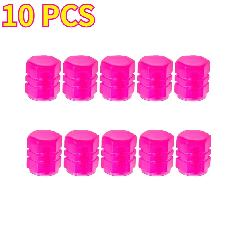 10 PCS Glow-in-the-Dark Tire Valve Stem Caps – Leak-Proof, Corrosion Resistant for Cars, Motorcycles & Bicycles Oasis Select 10pcs