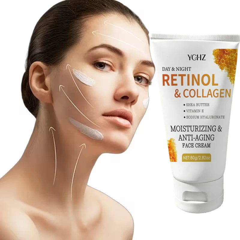 Retinol Night Cream with Collagen & Hyaluronic Acid – Face & Neck