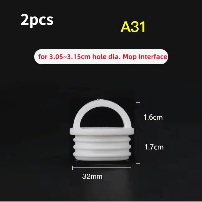 2pc White Mop Bucket Drain Stopper Round Bucket Scupper Drain Holes Plugs with handle Outfall Cover For Bathroom Kitchen Tools Oasis Select A31