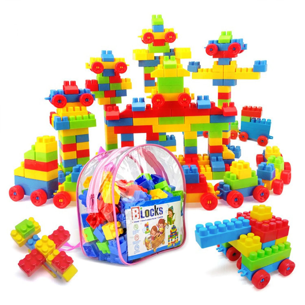 130-Piece Large Particle Building Blocks Set | Kids Ages 6–12