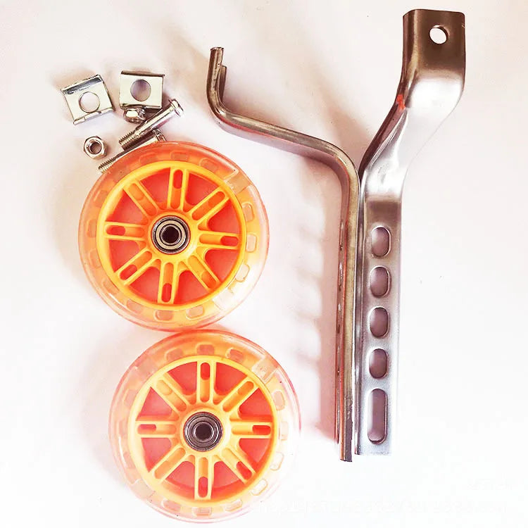 Bicycle Bike Cycling Kids Childrens Stabilisers 12-20" Training Wheels Heavy Duty Accessories 1 Set Accessories Oasis Select orange