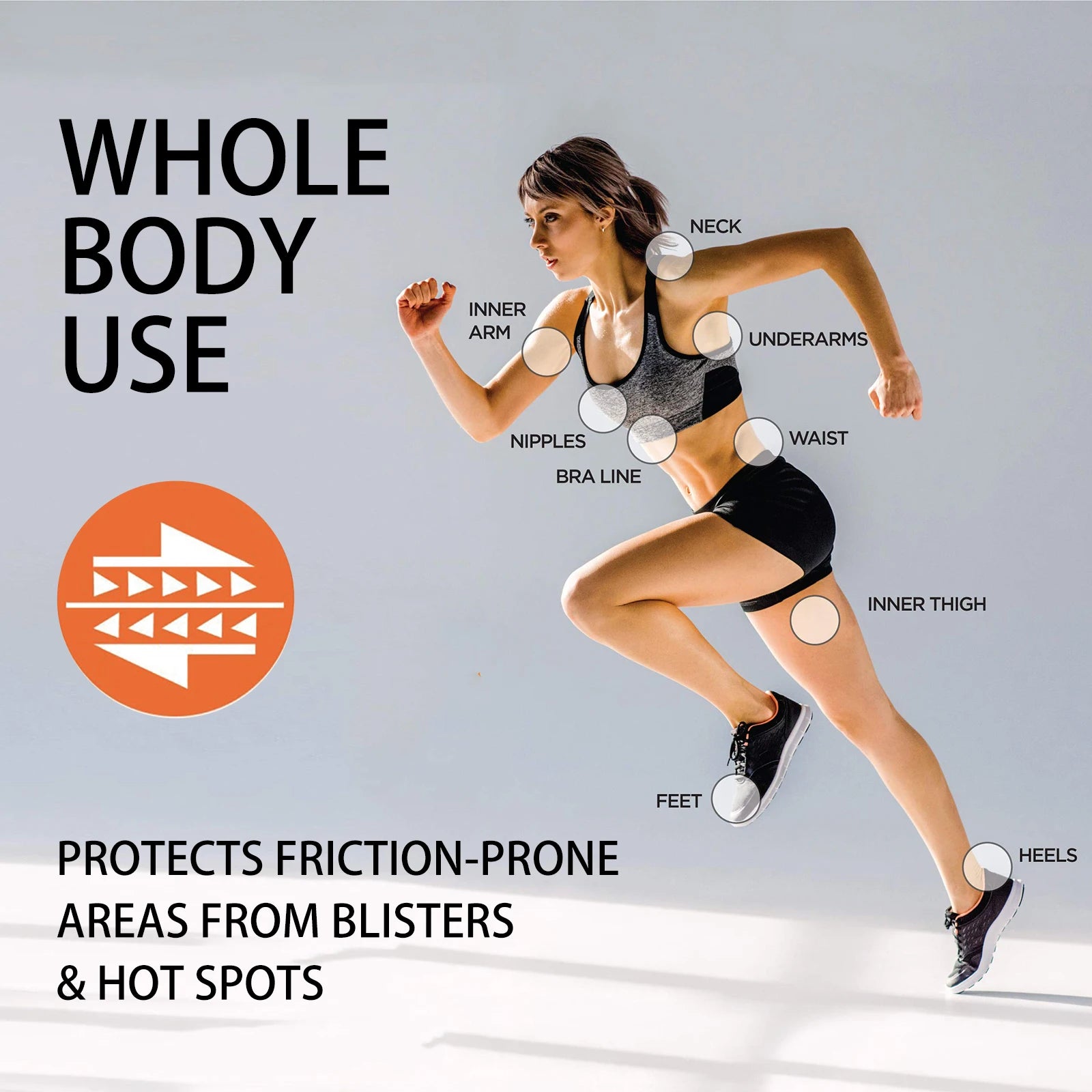 Eelhoe Thigh Rescue Anti-Friction Stick – Waterproof Chafe Bar Anti-Chafe Stick Oasis Select