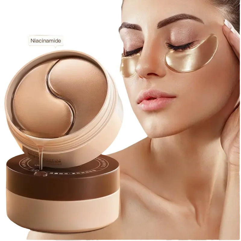 Caffeine & Nicotinamide Eye Masks 60 Pack – Firming & Hydrating Eye Mask Patches Oasis Select 84g
