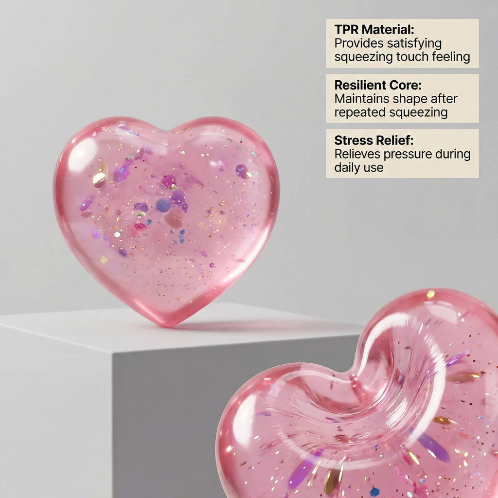 Heart-Shaped Squishy Toy – Soft Slow-Rise Stress Relief Fidget