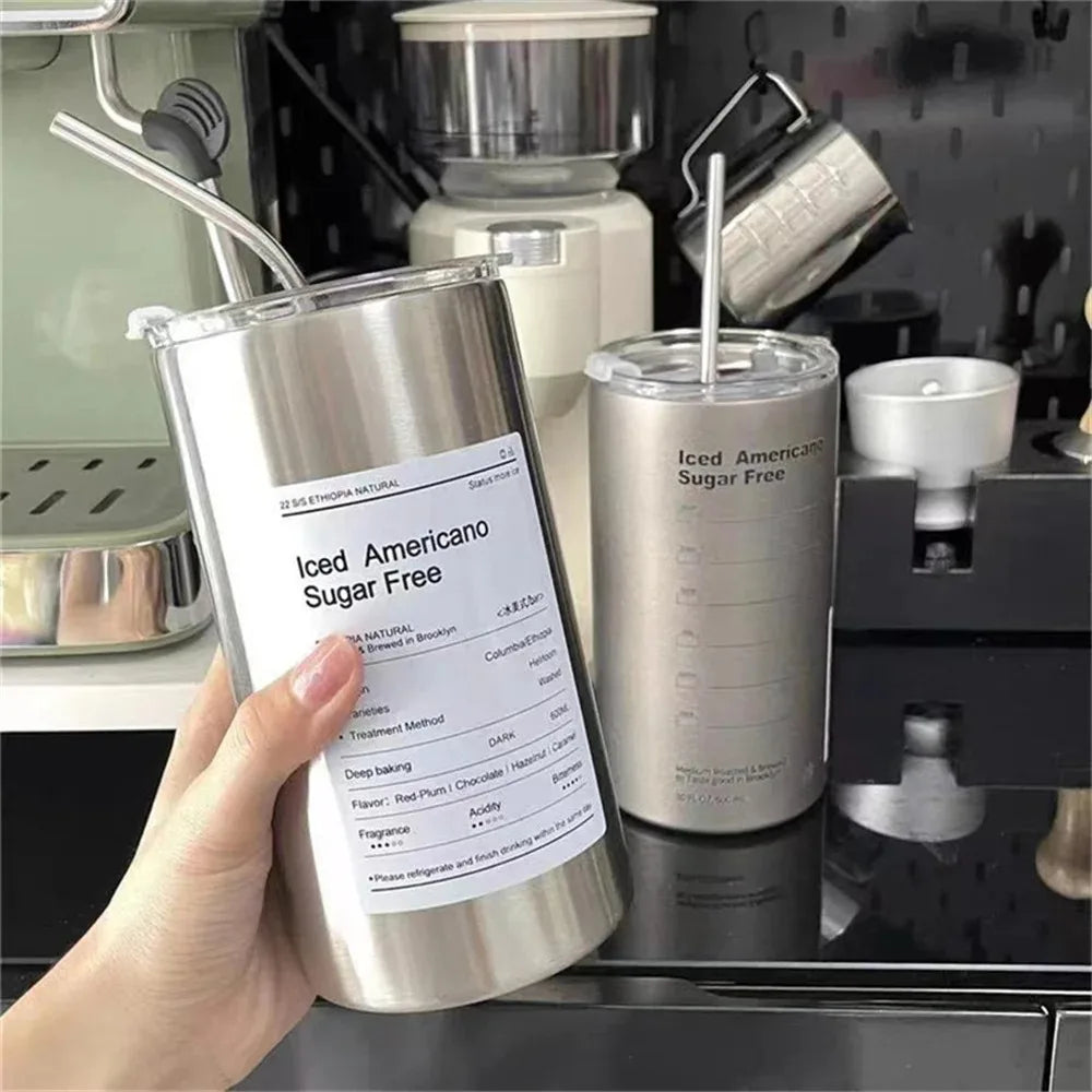 600ml Insulated Thermos Cup | 304 Stainless Steel Coffee Mug Insulated Thermos Bottle Oasis Select