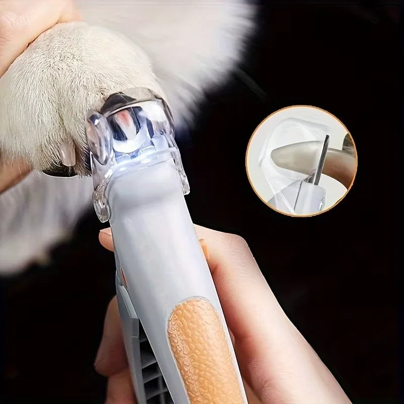 LED Light Dual-Sided Pet Nail Clippers for Cats And Dogs 5x Magnification Easy Nail Trimming Tool for Your Furry Friends Oasis Select