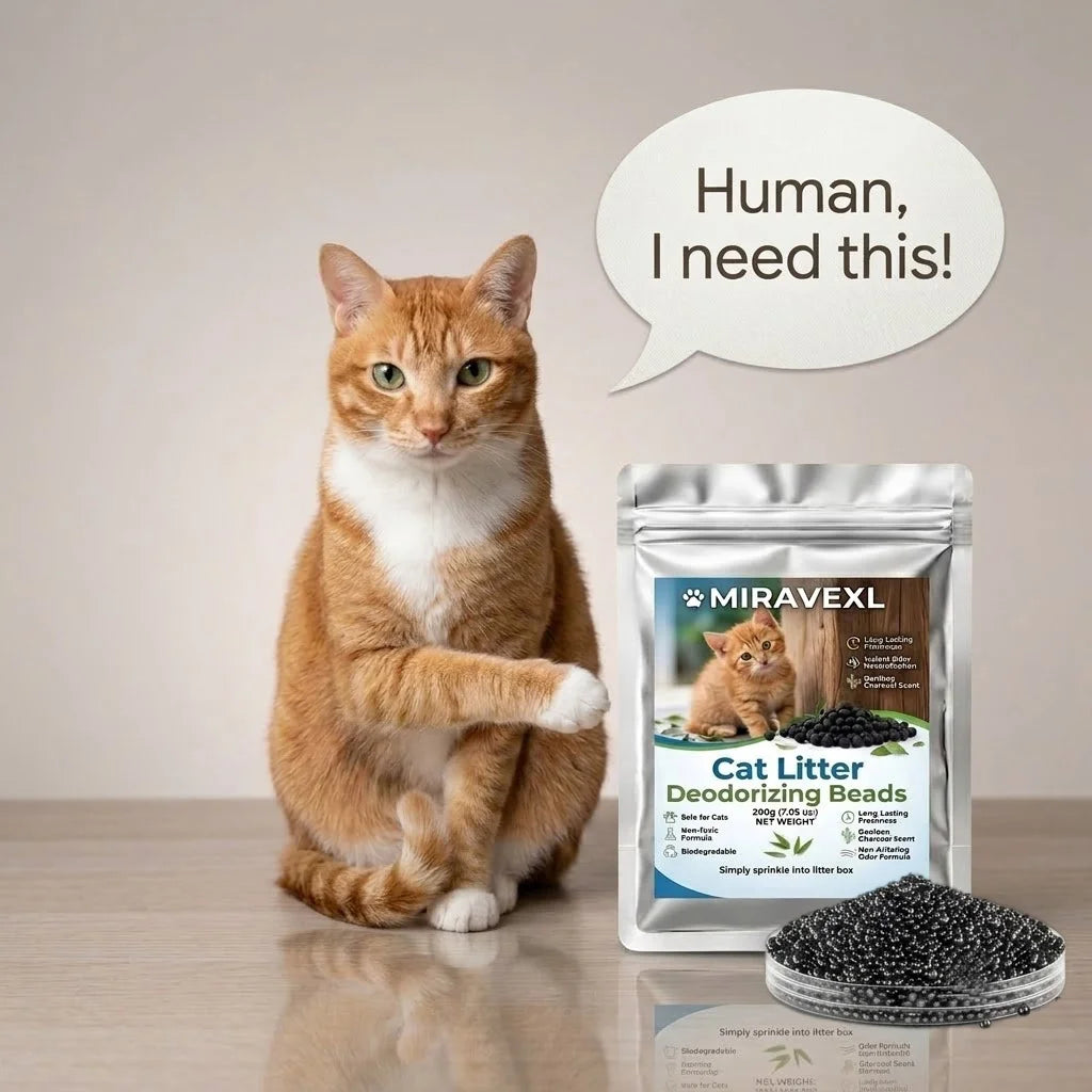 High-Performance Activated Carbon Cat Litter Deodorizing Beads – Lightly Scented Instantly Absorbs Odors.Long Lasting Freshness Oasis Select