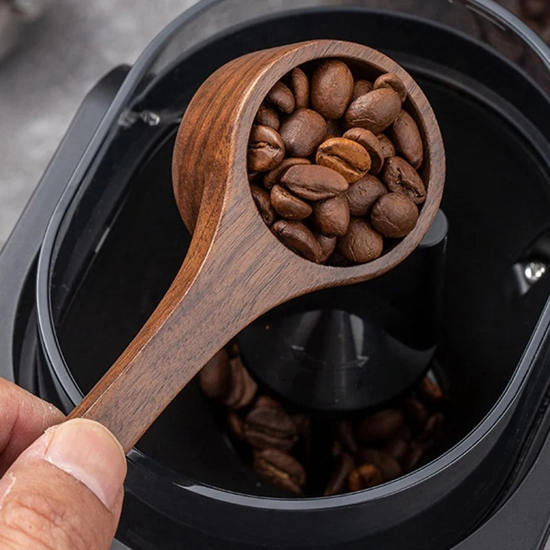 WISH Black Walnutcoffee Spoon-Long-Handled Spoon For Coffee, Tea And Kitchen, Environmentally Friendly Mixed Appliance. Oasis Select