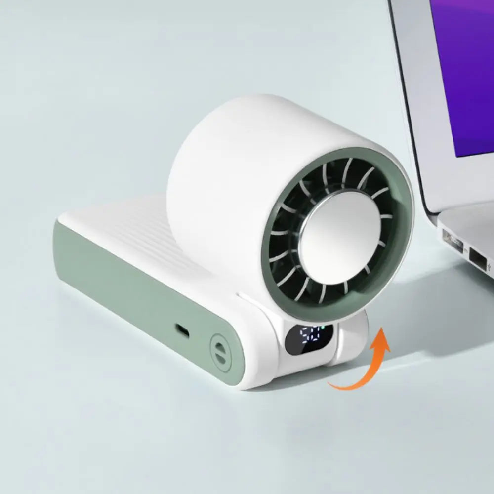LED Digital Display Portable Handheld Fan Adjustable Wind Speed 3600mAh Battery Strong Wind Fan 100 Wind Speeds Oasis Select