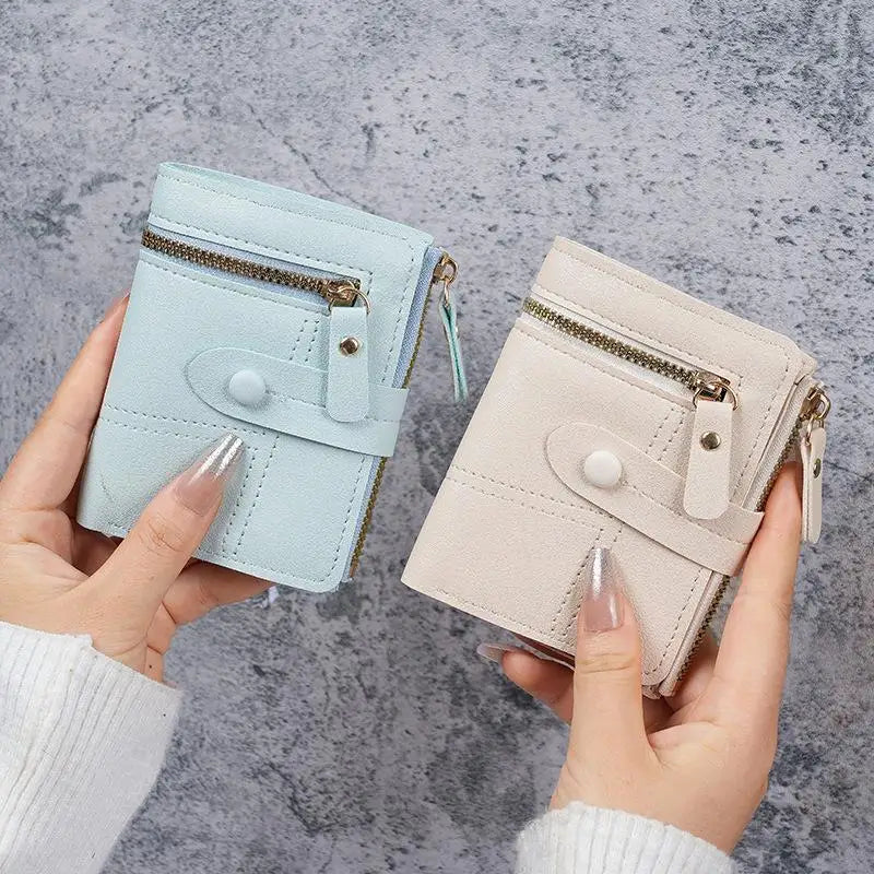 Slim PU Leather Women's Wallet – Zipper Coin Pocket & Card Slots Women's Slim Wallet Oasis Select