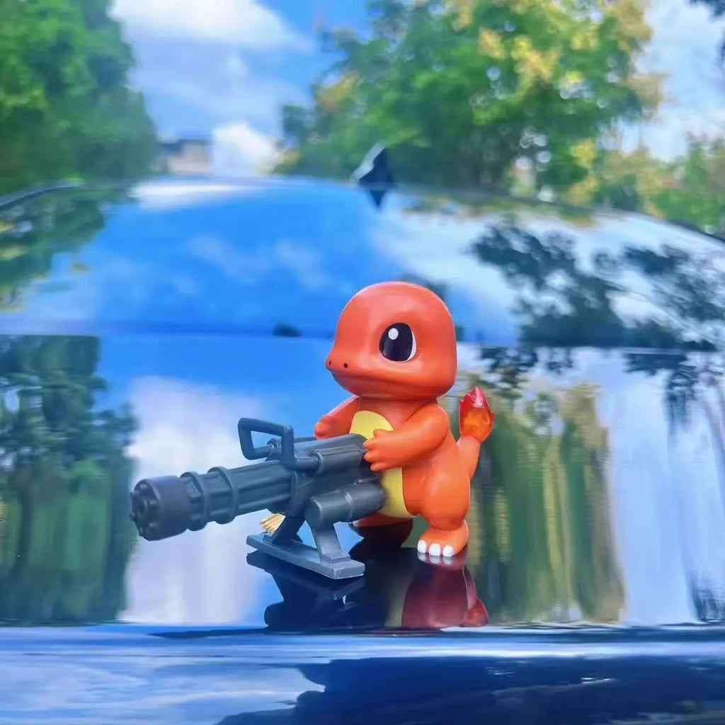 Road Ruffian Gatling Fire Dragon Dashboard Creative Car Decorative Accessories Roof and Rear Car Figurines and Collectibles Oasis Select Fire Dragon Gatling