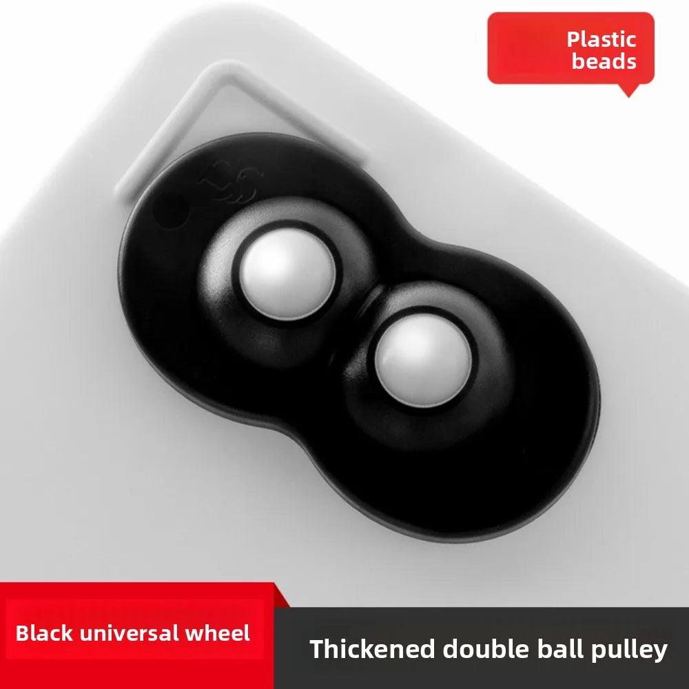 Wheels For Furniture Stainless Steel Roller Self Adhesive Caster Home 360 Degree Load Bearing Swivel Universal Wheel Oasis Select glue bead black