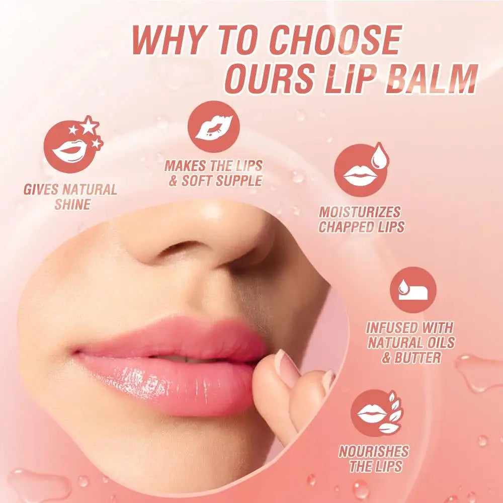 O.TWO.O Color-Changing Lip Balm – Beeswax Moisturizing Lipstick