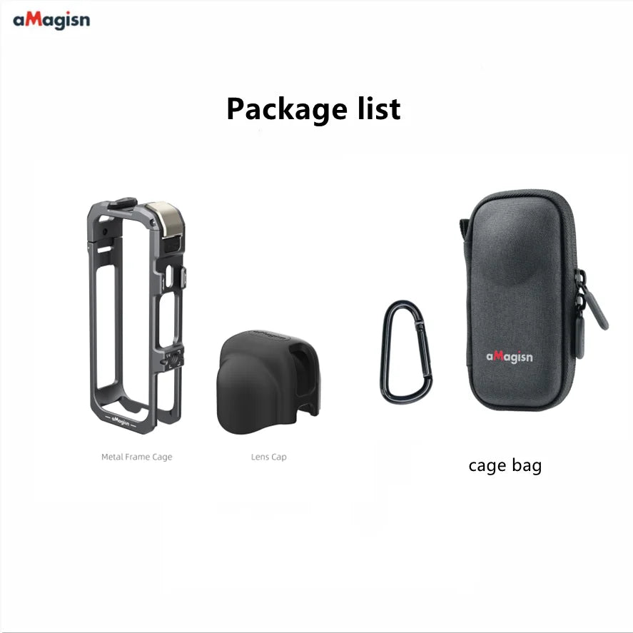 Aluminum Rabbit Cage Frame for Insta360 X4 Air | Metal Rig