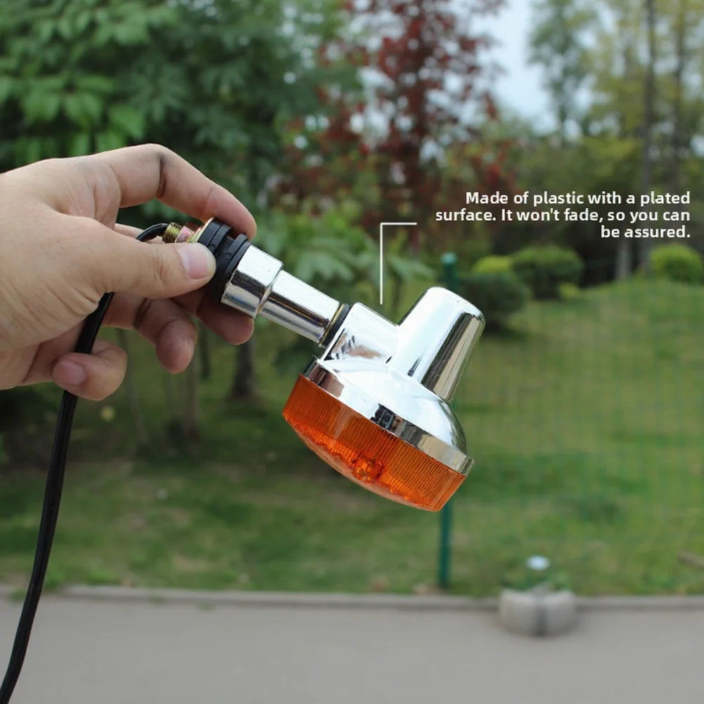 12V 10W Yellow Turn Signal Indicator Light For HJ125-8 GN125 125 Model Electric Bicycle Ebike Scooter Motorcycle Flasher Lamp Oasis Select