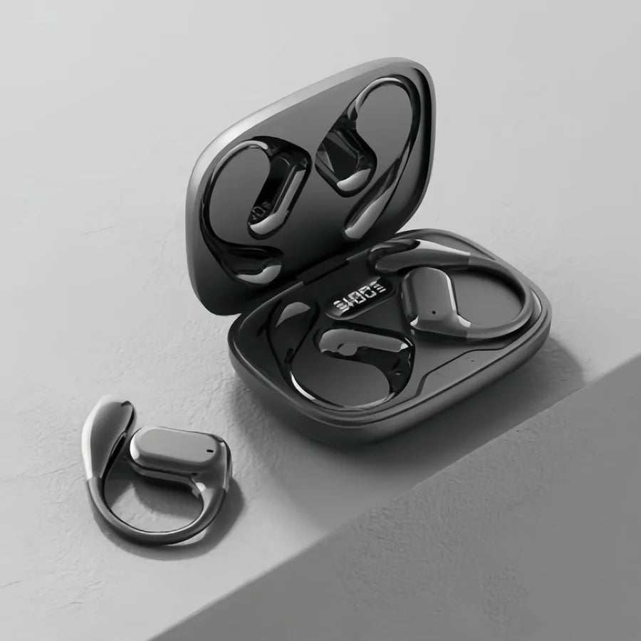 Original Q11 Silicone in Ear Hanging Hook Sports Mobile Phones Microphone HD Call ENC Noise Reduction Wireless Bluetooth Oasis Select black