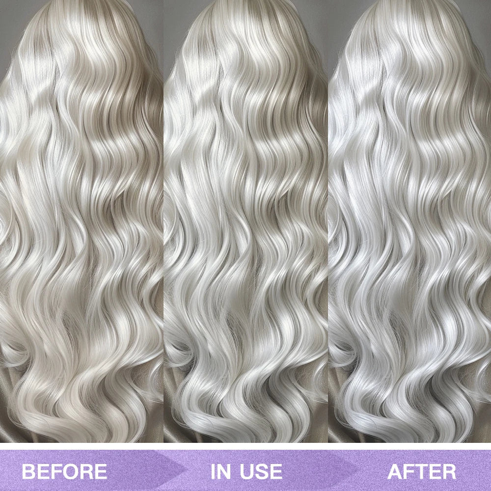 Purple Hair Dye Shampoo for Blonde to Cover Gray Non-irritating Hair Fading Yellow After Bleach Hair Shampoo Gray Hair Remedy Oasis Select