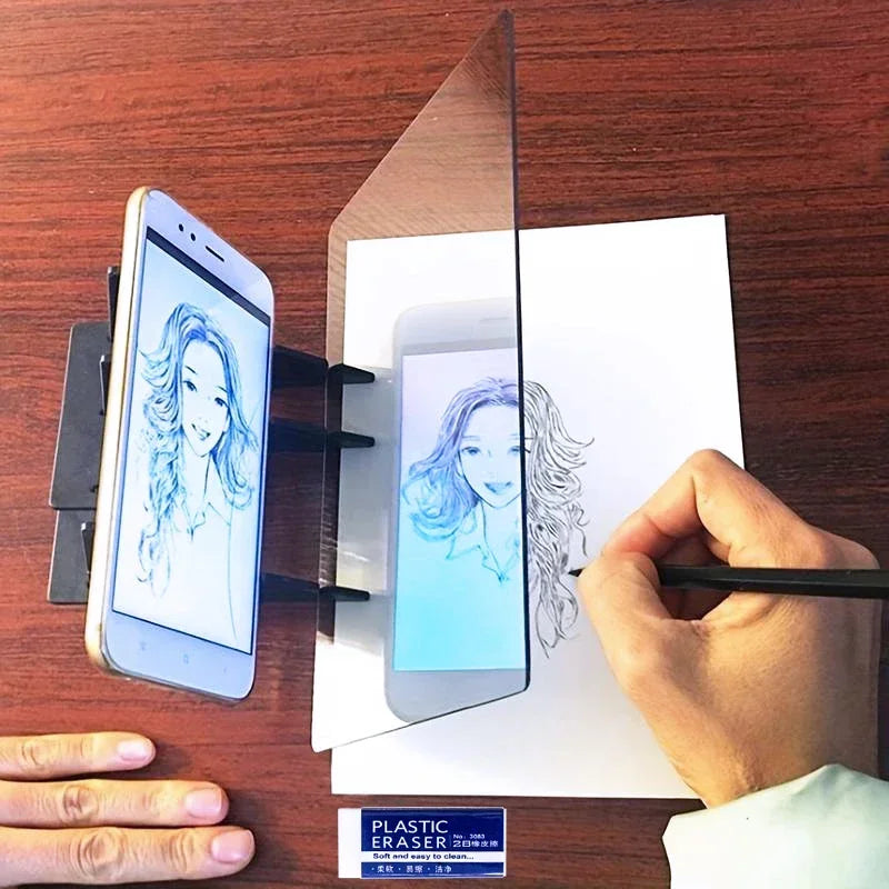 Optical Clear Drawing Board Portable Optical Tracing Board Image Draw Board Tracing Drawing Projector Optical Painting Board Oasis Select