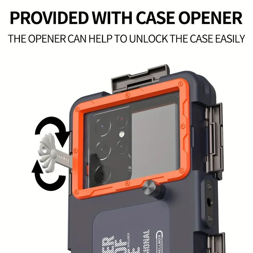 15M Professional Diving Phone Case For iPhone 16 15 14 13 12 Pro Max Underwater Taking Waterproof Cases Cover For Samsung Huawei Oasis Select