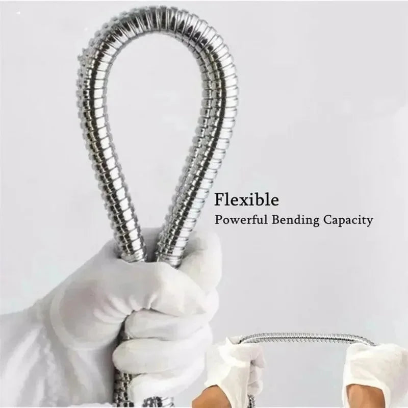 Waterproof Flexible Stainless Steel Shower Hose Bathroom Plumbing Replacement Pipe Universal Shower Head Accessory Oasis Select