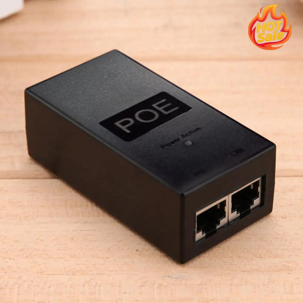 48V 0.5A 24W Desktop POE Power Injector Ethernet Adapter Surveillance CCTV Oasis Select