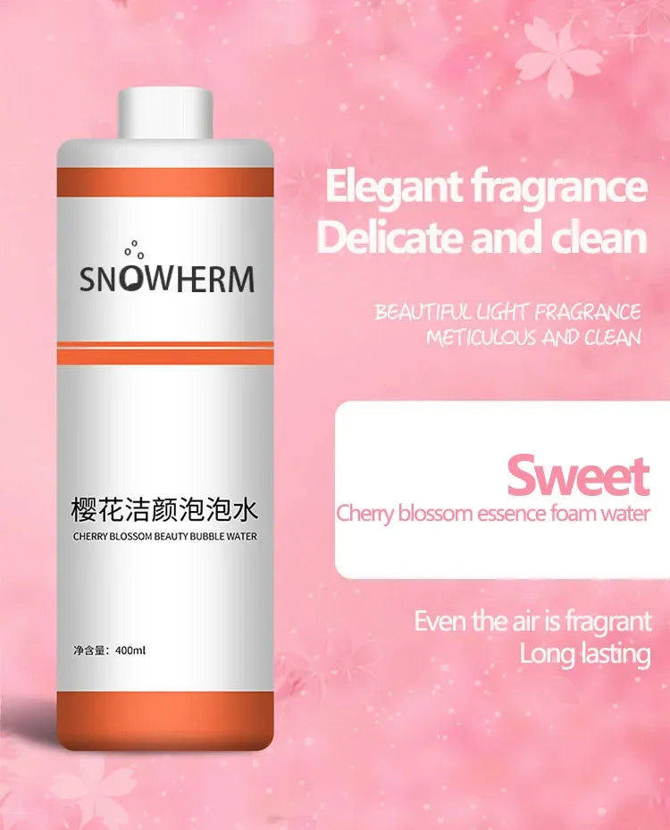 400ml Magic Oxygen cleansing Bubble Machine water For Whole Body Whitening Rejuvenating Skin Cleaning Mite Removing Essence Oasis Select Cherry flavor 400ml