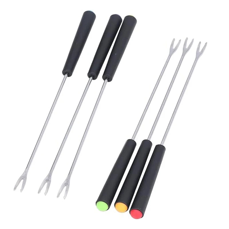 Stainless Steel Fondue Forks, Long Forks Cheese Fondue Forks For Chocolate Fountain Cheese Fondue Roast Marshmallows Oasis Select