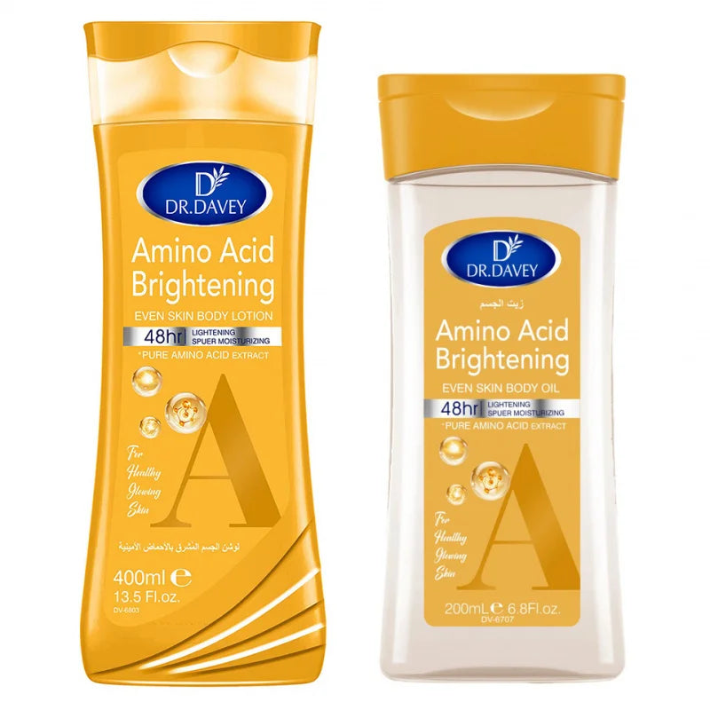 DR.DAVEY Amino Acid Body Oil & Lotion Set – Hydrating 2PCS