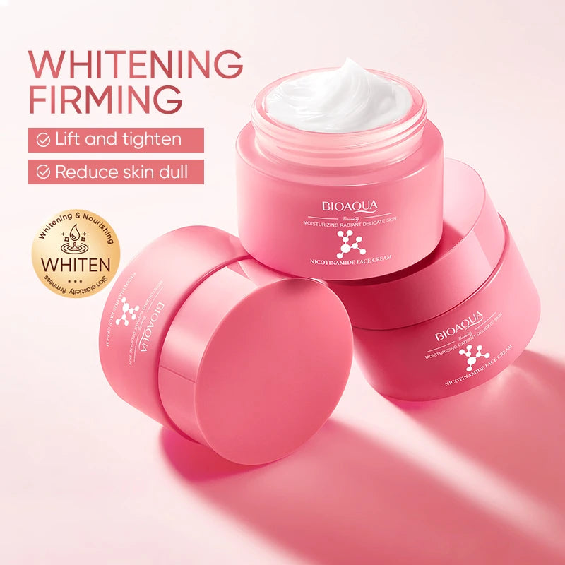 BIOAQUA Nicotinamide Face Cream – Snail Collagen Anti-Aging Whitening Face Cream Oasis Select