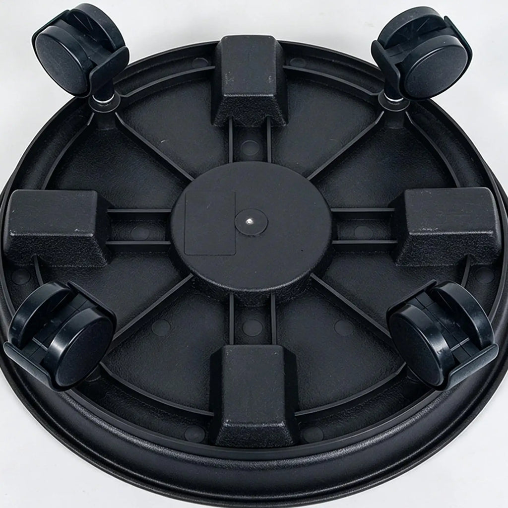 Universal Flower Pot Wheels Round Plastic Tray Heavy Duty Flower Pot Rack Plant Movable Rolling Potted Plant Stand With Rollers Oasis Select