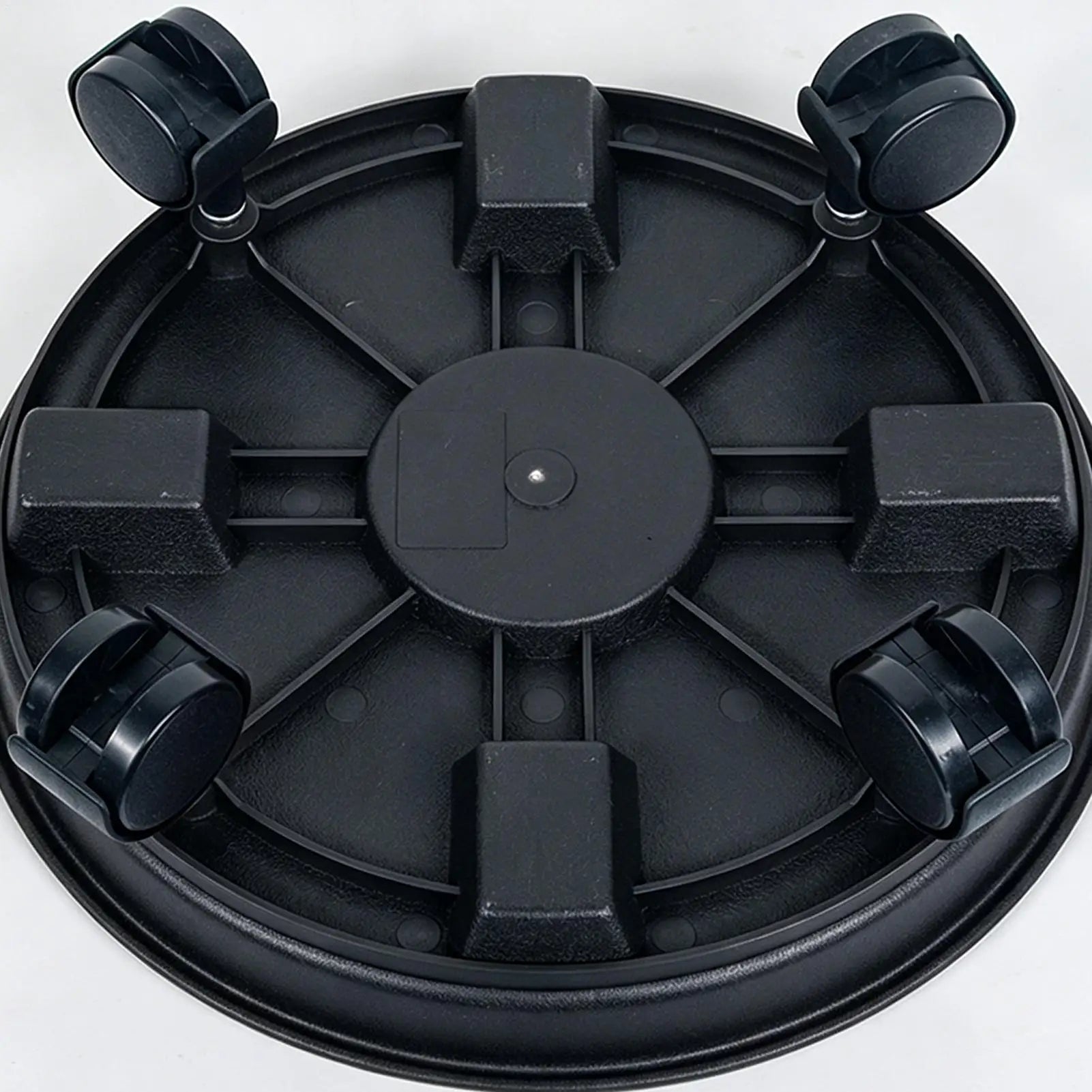 Universal Flower Pot Wheels Round Plastic Tray Heavy Duty Flower Pot Rack Plant Movable Rolling Potted Plant Stand With Rollers Oasis Select