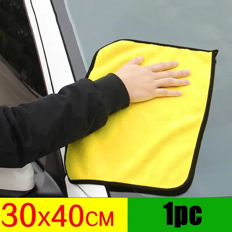 1/3/5Pcs Car Nano Ultra Fiber Cloth Towel Microfiber Car Wash Towel Coral Fleece Towel Car Care Clean Cloth for Car Home Living Oasis Select 30x40-1pc