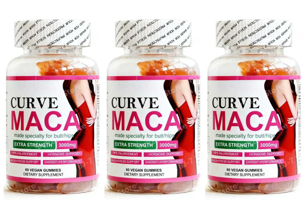 Vegan Maca Gummies – Plant Extract Energy Support, 60 Count Herbal Supplement Gummies Oasis Select 3bottle 180pieces