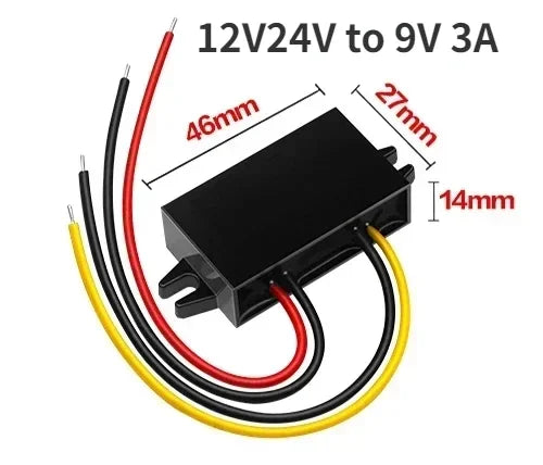 12V24V to 5V 12V24V to 5V 12V to 9V 3A Power Converter Step Down Power Supply Module 8-36V Buck to 5V for Car LED Display Oasis Select 12V24V to 9V 3A 12V