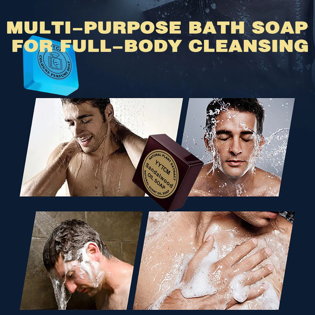 Sandalwood Cologne Handmade Soap – Face & Body Bar 70g Handmade Bar Soap Oasis Select