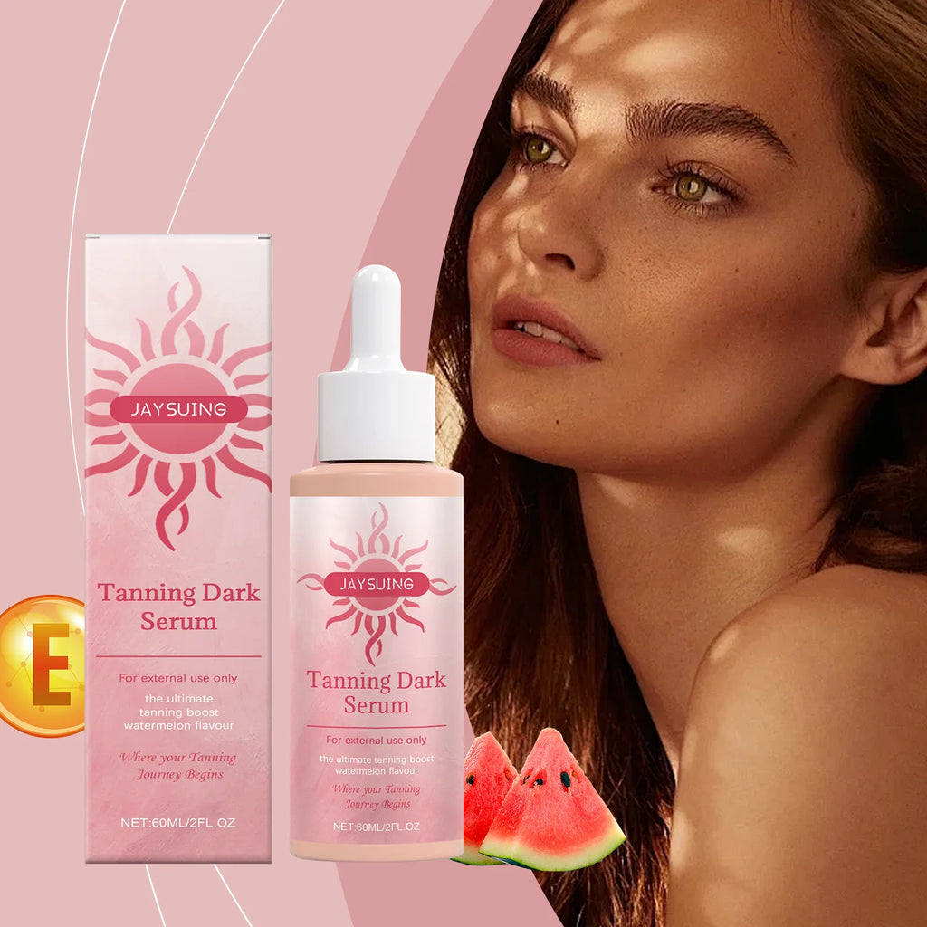 Jaysuing Watermelon Self Tanner Dark Drops – Vitamin E 60ml Self-Tanning Drops Oasis Select