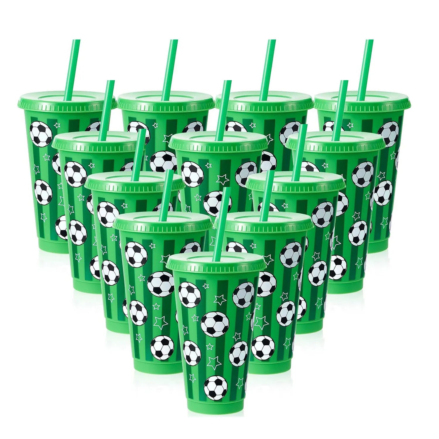 Lightweight Portable 6/12Pcs 710ML 24oz Plastic Football Cup Reusable Tumbler Drinking Bottle Game Day Sports Party Supplies Oasis Select 710ML 12PCS