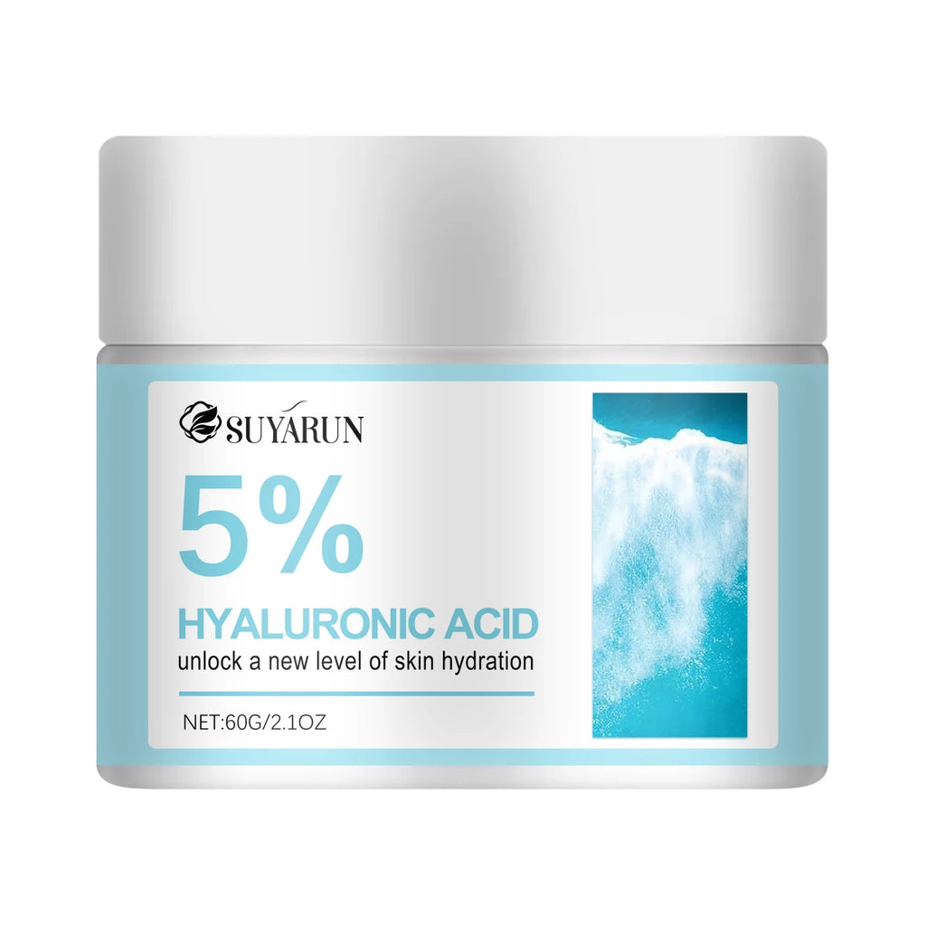 SUYARUN Hyaluronic Acid 5%, Face Cream, Dry Skin, Anti-Aging, Moisturizer, Deep Hydration, Anti-Wrinkle, Firming, Women & Men. Oasis Select 60g