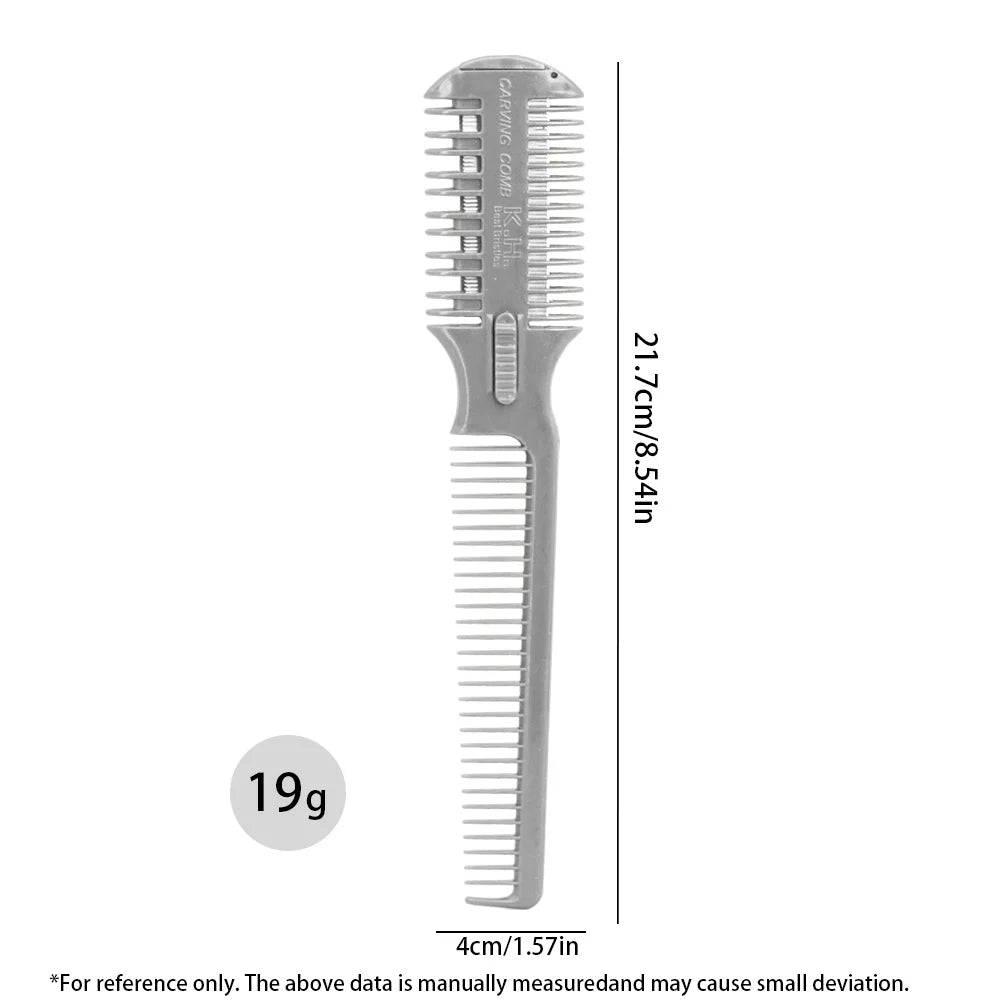 Razor Hair Cutter Comb – Trim, Thin & Style All Hair Types Hair Razor Comb Oasis Select 203K-Grey-1