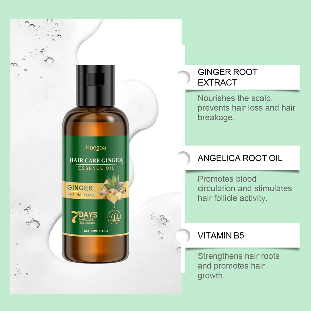Ginger Anti Loss Shampoo Hair Strengthen Restore Damaged Oil Control