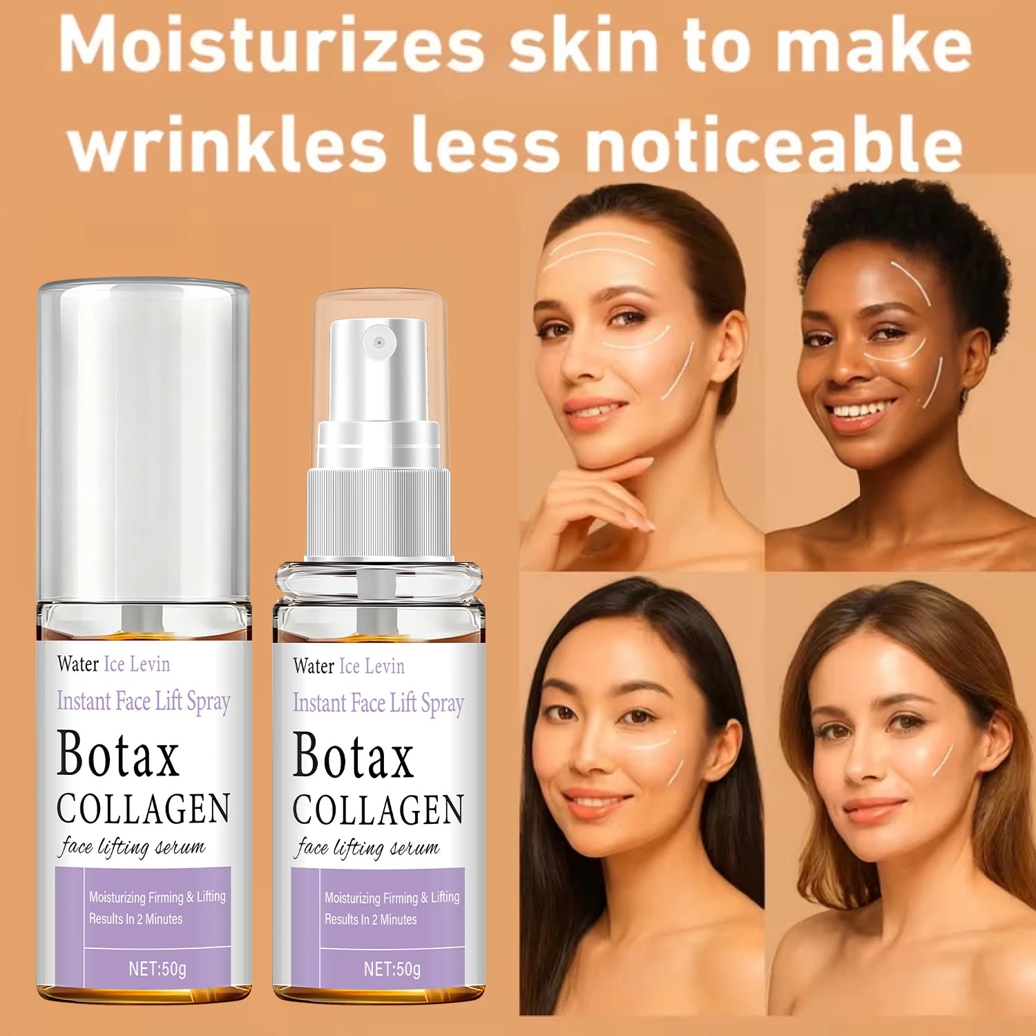 Instant Face Lift Spray – Collagen & Hyaluronic Acid Serum Face Lifting Spray Oasis Select