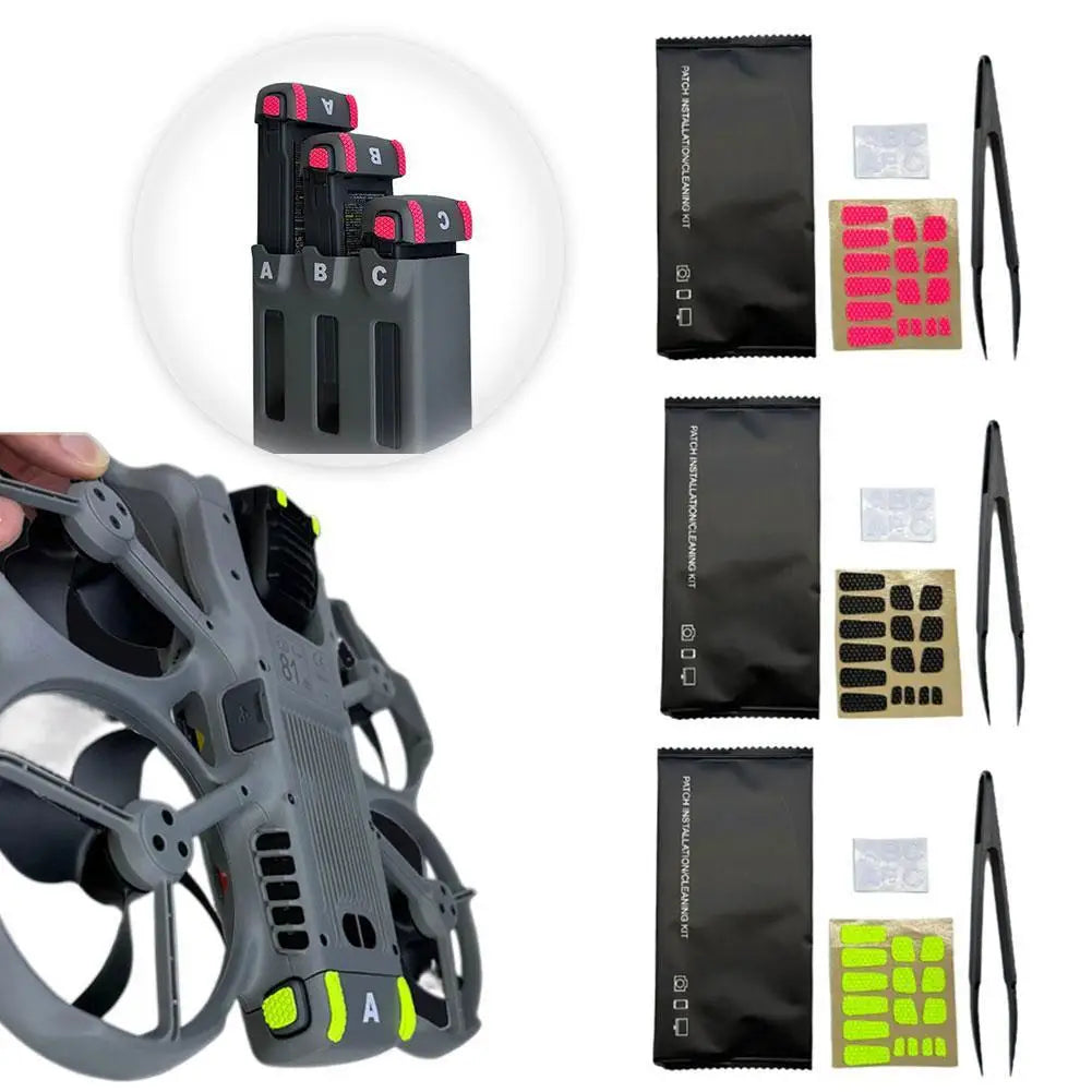 Anti-Slip Foot Pads For DJI Avata 360 Wear-Resistant Reusable Adhesive Stickers Battery Marking Tape Drone Accessories Oasis Select