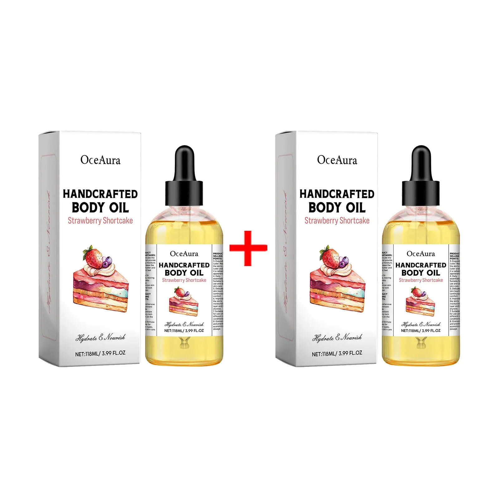 OceAura Body Juice Oil – Moisturizing & Brightening Body Oil Body Moisturizing Oil Oasis Select A 2pcs boxed