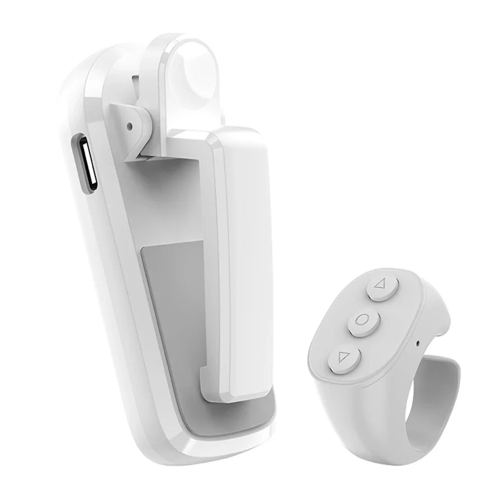 Fingertip Ring Page Turner Remote USB-C for Kindle & Tablet Wireless Page Turner Remote Oasis Select White United States