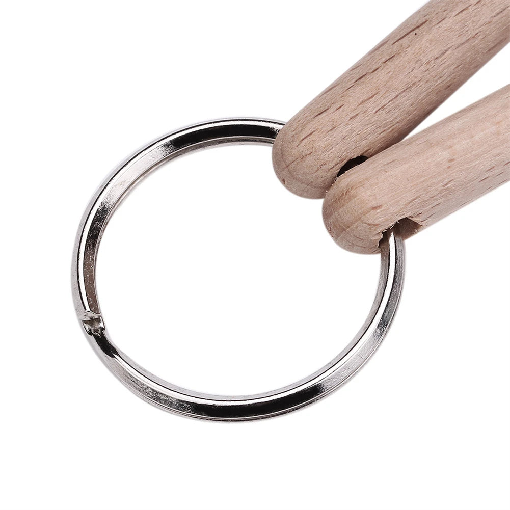 Small Drum Sticks Keychain Wood Drumsticks Percussion Key Ring Fashion Accessorie Oasis Select